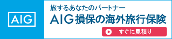 AIG損保の海外旅行保険 AIG