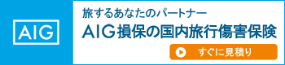 AIG損保の国内旅行傷害保険 AIG